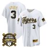 dylan crews 3 lsu tigers 2023 national champions baseball men jersey white gold