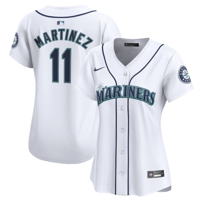 edgar martinez 11 seattle mariners women home limited player men jersey white