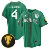 edson alvarez 4 mexico national 2023 gold cup champions baseball men jersey green