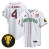 edson alvarez 4 mexico national 2023 gold cup champions baseball men jersey white