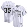 elias diaz 35 colorado rockies home limited men jersey white