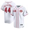 elly de la cruz 44 cincinnati reds home limited youth jersey white