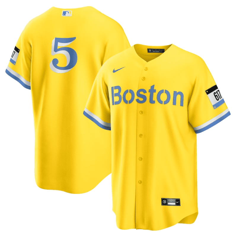 enrique hernandez 5 boston red sox city connect jersey gold light blue