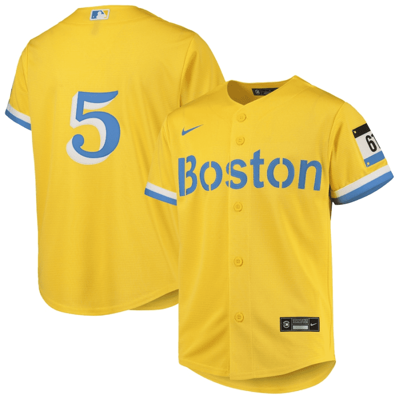 enrique hernandez 5 boston red sox youth city connect jersey gold