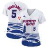 enrique hernandez 5 puerto rico 2023 world baseball classic baseball women jersey white