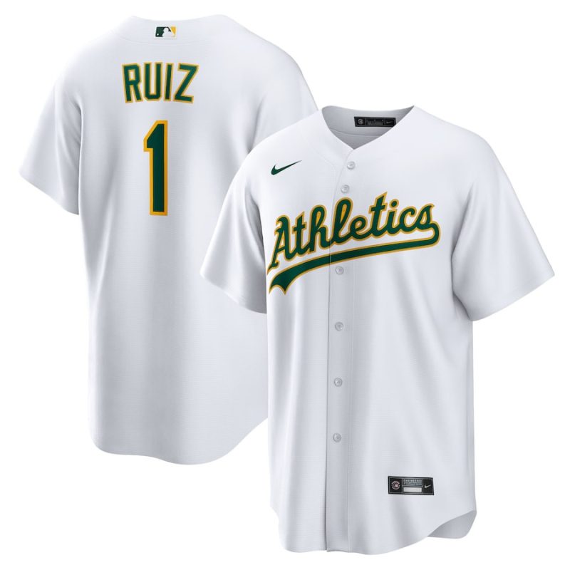 esteury ruiz 1 oakland athletics home men jersey white