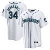 felix hernandez 34 seattle mariners 2023 hall of fame home men jersey white