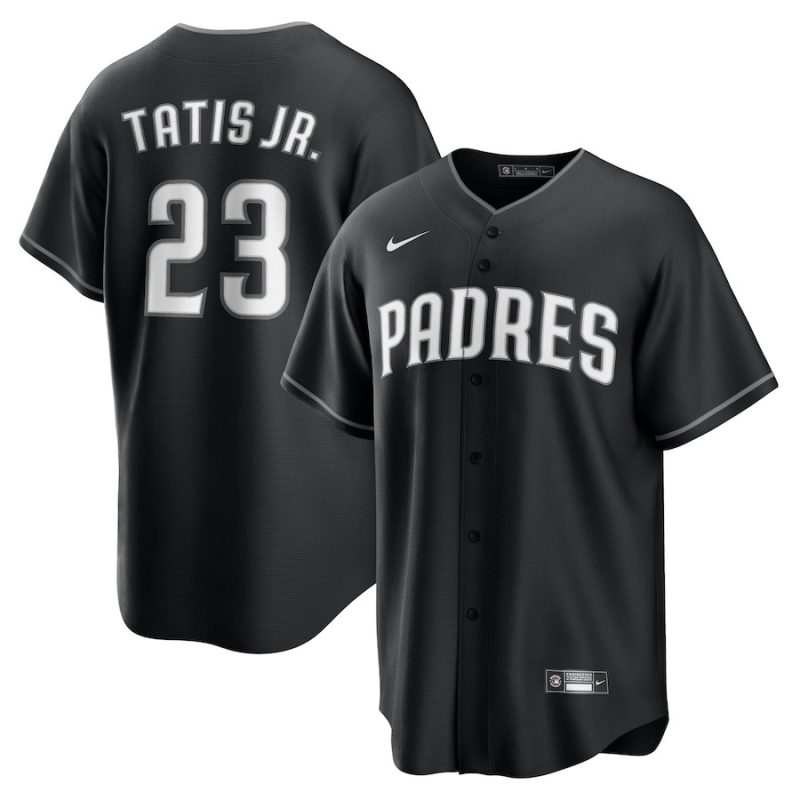 fernando tatis jr 23 san diego padres men jersey black