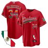 fernando valenzuela 34 los angeles dodgers mexico california map baseball men jersey red