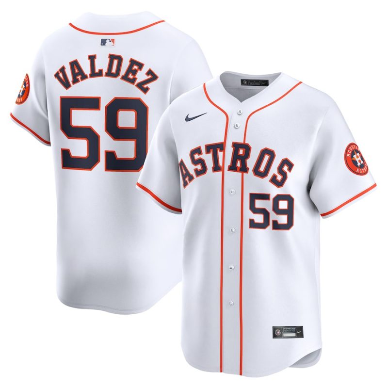 framber valdez 59 houston astros home limited player men jersey white