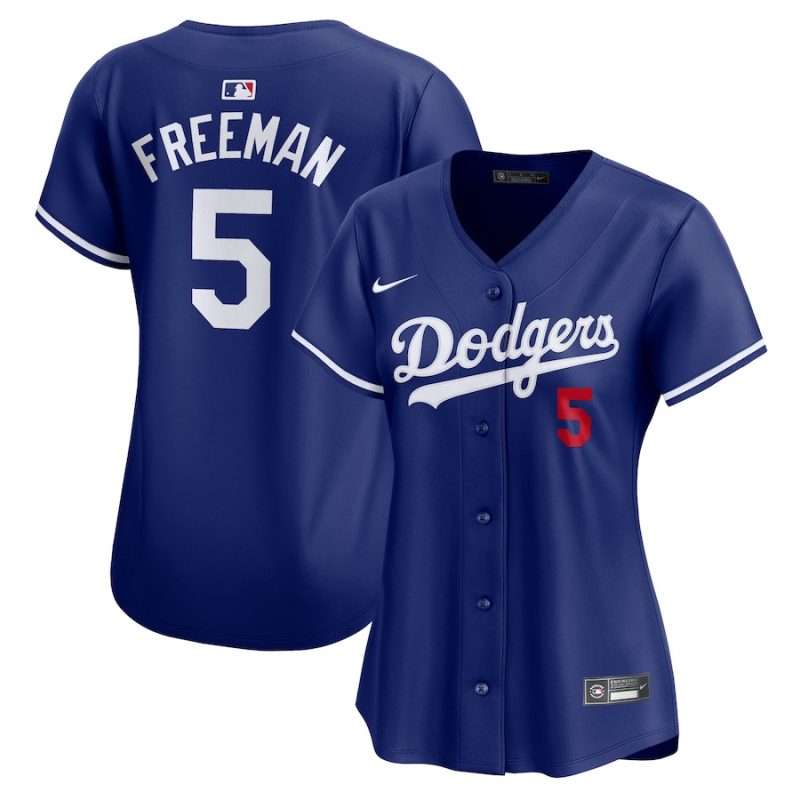 freddie freeman 5 los angeles dodgers alternate limited women jersey royal