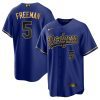 freddie freeman 5 los angeles dodgers baseball men jersey cool black royal