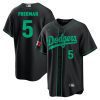 freddie freeman 5 los angeles dodgers mexico baseball men jersey black