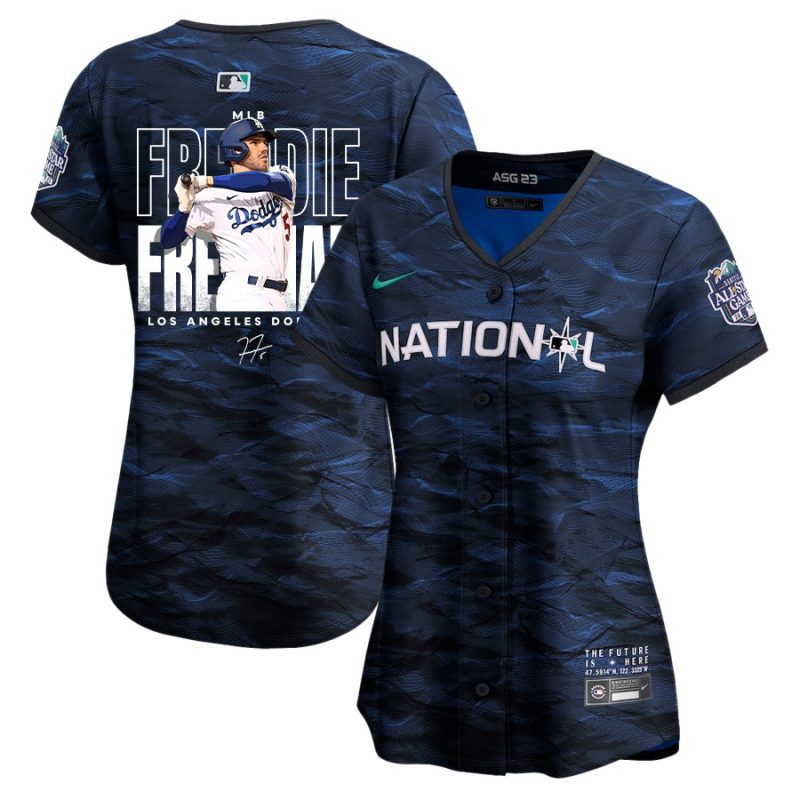 freddie freeman 5 los angeles dodgers signed home run 2023 all star game limited player women jersey royal