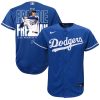 freddie freeman 5 los angeles dodgers signed home run 2023 alternate player youth jersey royal