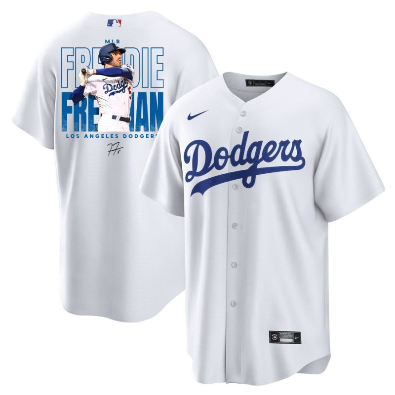 freddie freeman 5 los angeles dodgers signed home run 2023 home player men jersey white