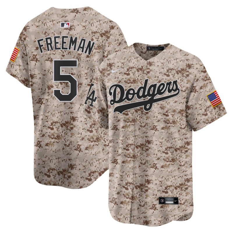 freddie freeman 5 los angeles dodgers usmc alternate limited men jersey desert