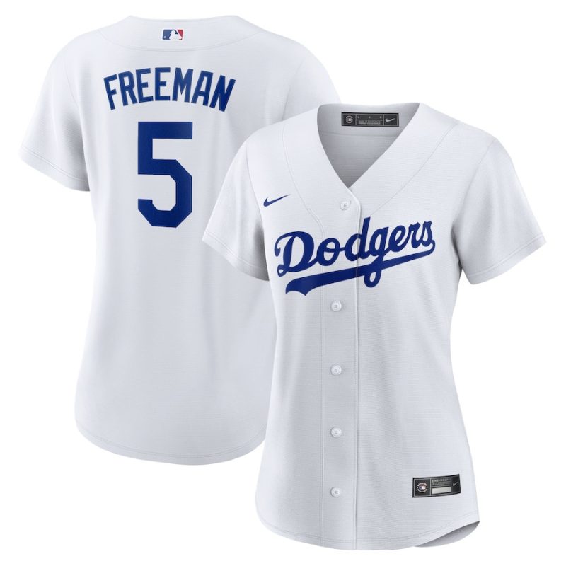 freddie freeman 5 los angeles dodgers women home jersey white