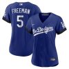 freddie freeman 5 los angeles dodgers womens city connect player jersey royal