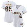 gallegos 65 mexico 2023 baseball jersey white gold