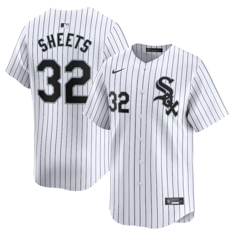 gavin sheets 32 chicago white sox home limited player men jersey white