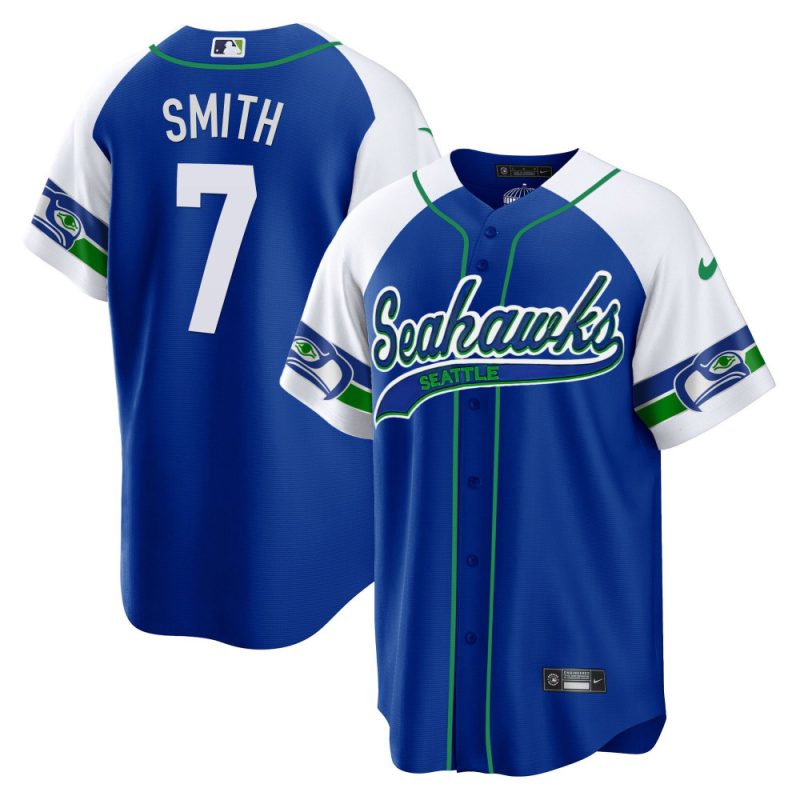 geno smith 7 seattle seahawks throwback men jersey alternate