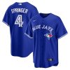 george springer 4 toronto blue jays alternate jersey royal