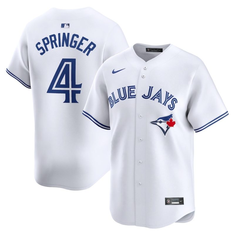 george springer 4 toronto blue jays home limited player men jersey white