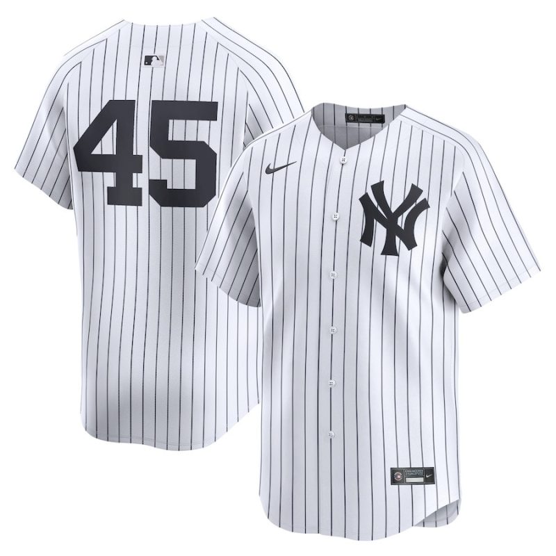 gerrit cole 45 new york yankees home limited player men jersey white