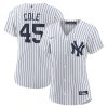 gerrit cole 45 new york yankees women home jersey white