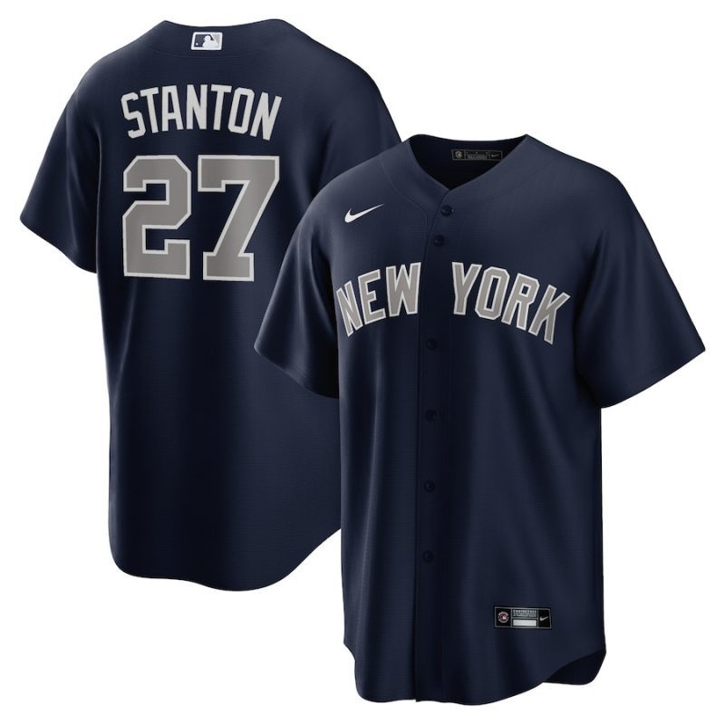 giancarlo stanton 27 new york yankees alternate men jersey navy