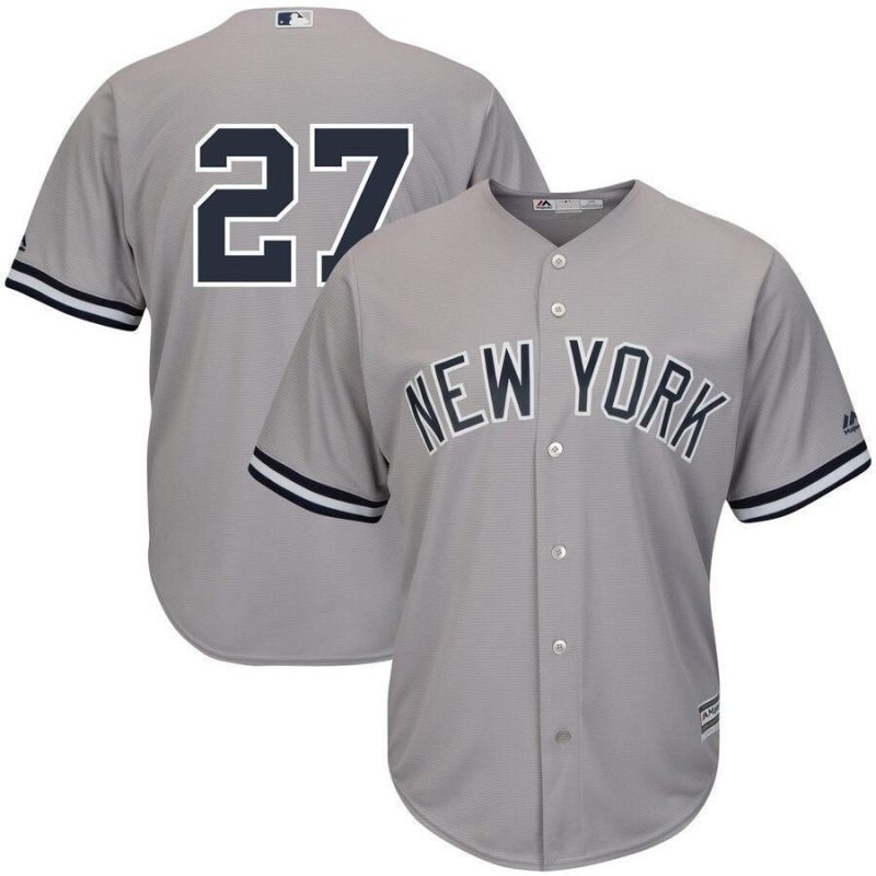 giancarlo stanton new york yankees player jersey gray