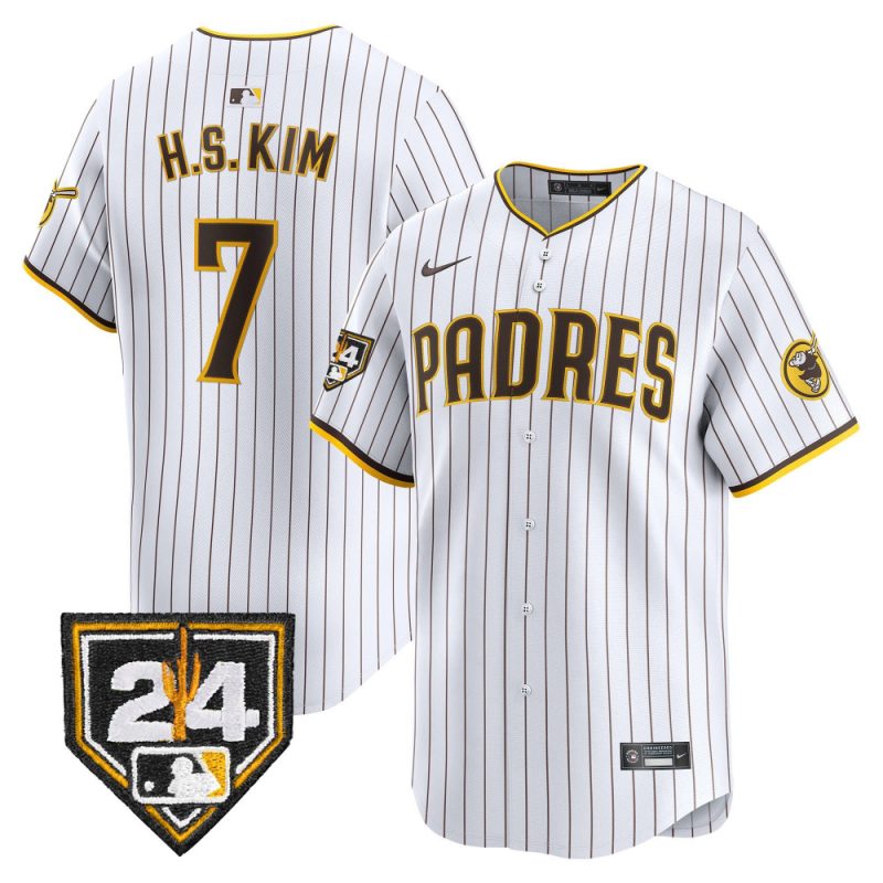 ha seong kim 7 san diego padres 2024 spring training men jersey white