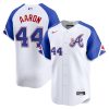 hank aaron 44 atlanta braves city connect retired men jersey white