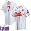 harrison butker 7 kansas city chiefs super bowl lviii baseball men jersey white