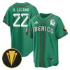 hirving lozano 22 mexico national 2023 gold cup champions baseball men jersey green