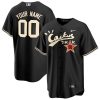 houston astros cactus jack customized black jersey men