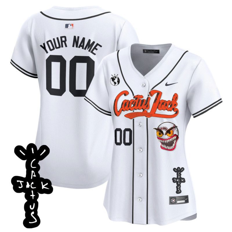 houston astros cactus jack patch v2 custom women jersey white