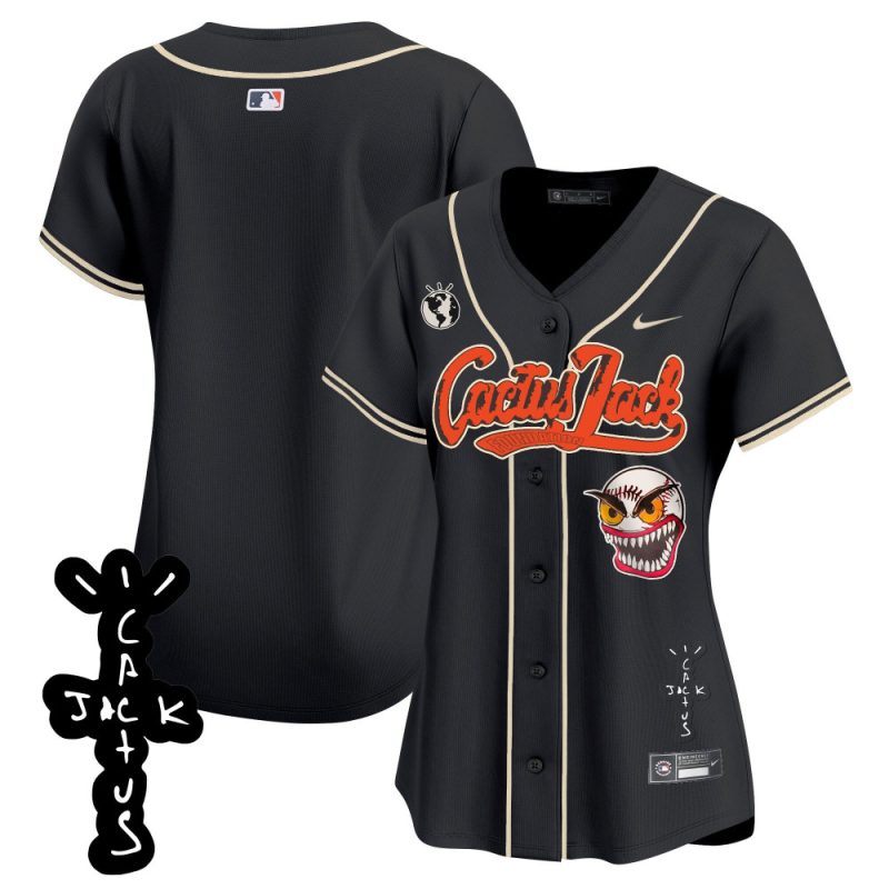 houston astros cactus jack patch v2 women jersey black