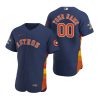 houston astros custom 00 navy 2022 world series jersey