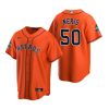 houston astros hector neris 50 orange 2022 world series jersey