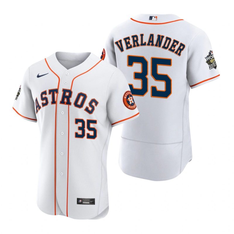 houston astros justin verlander 35 white 2022 world series jersey