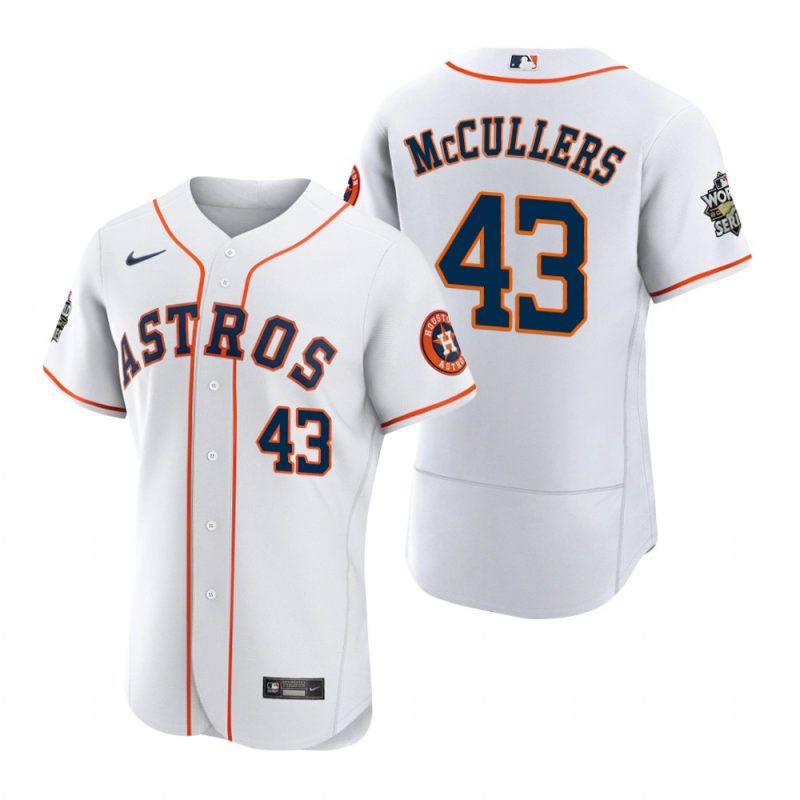 houston astros lance mccullers 43 white 2022 world series jersey