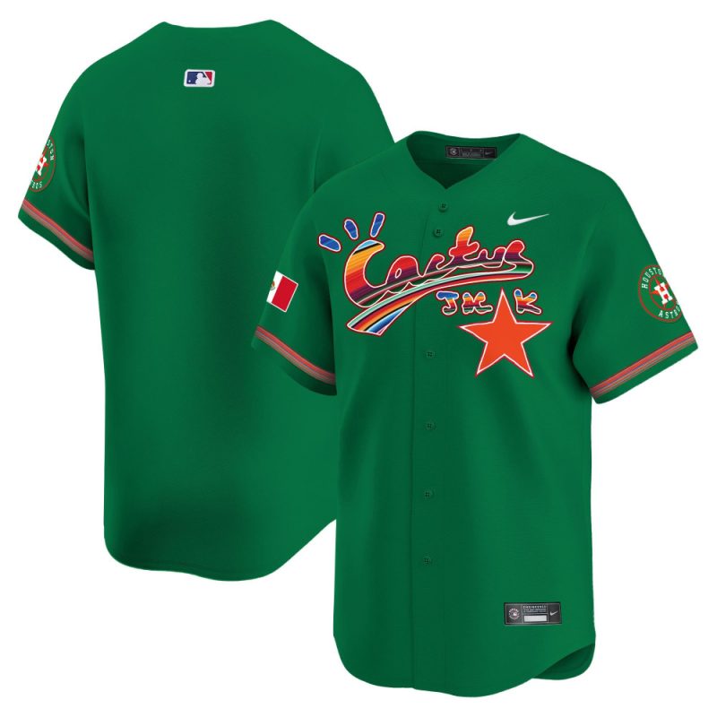 houston astros mexico cactus jack men jersey green