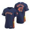 houston astros rafael montero 47 navy 2022 world series jersey