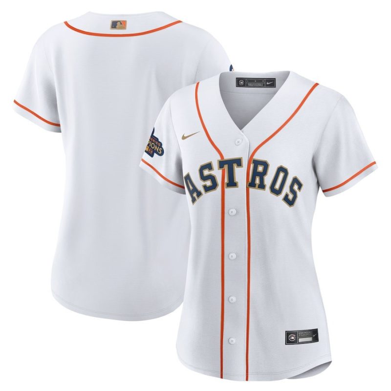 houston astros womens 2023 gold collection jersey white gold