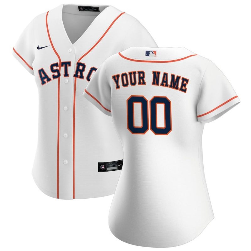 houston astros womens home custom jersey white