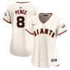 hunter pence 8 san francisco giants women home limited player jersey cream