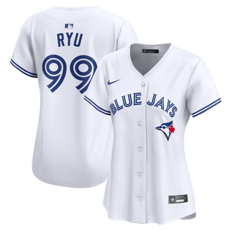 hyun jin ryu 99 toronto blue jays women home limited player jersey white