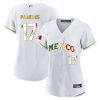 isaac paredes 17 mexico 2023 flag baseball jersey white gold